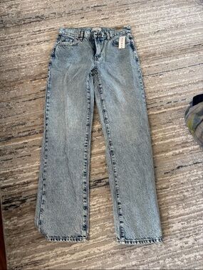 PacSun Jordyn Low Rise Straight Jeans - Light Blue Wash